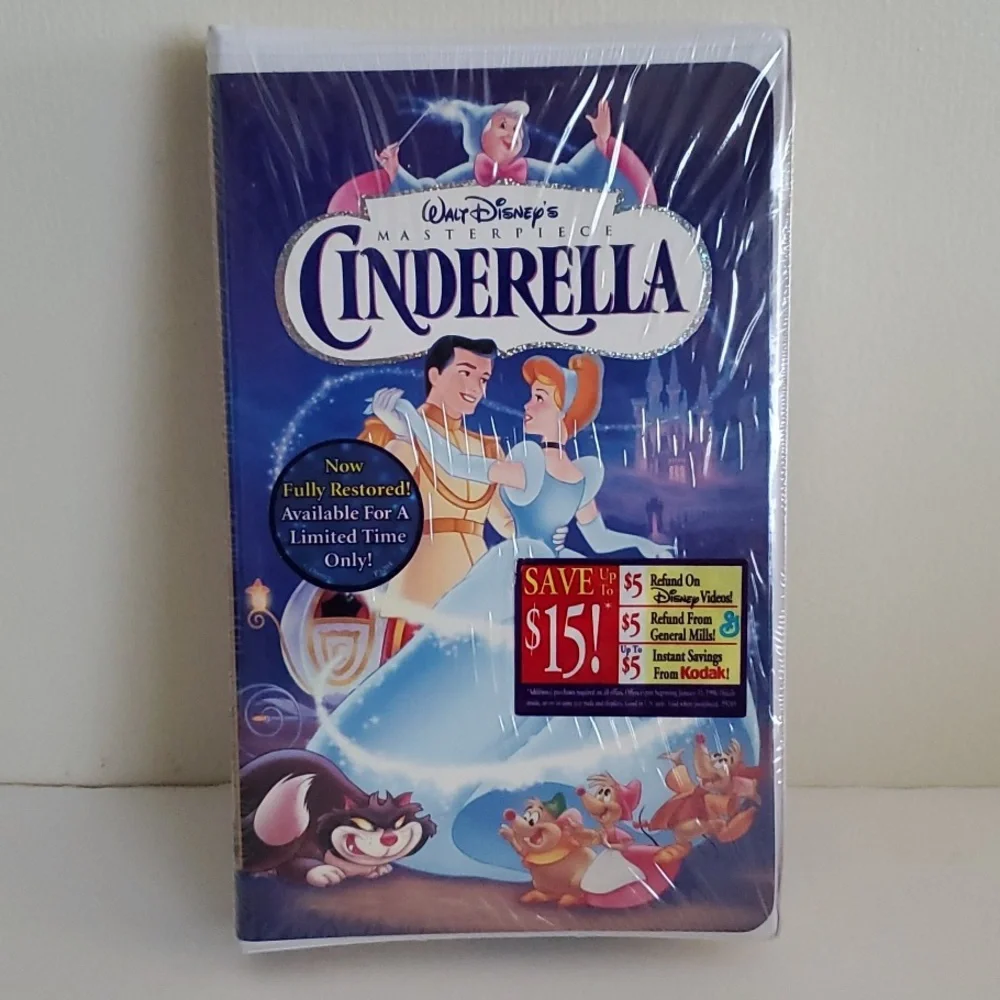 Vintage Disney Cinderella VHS #5265
